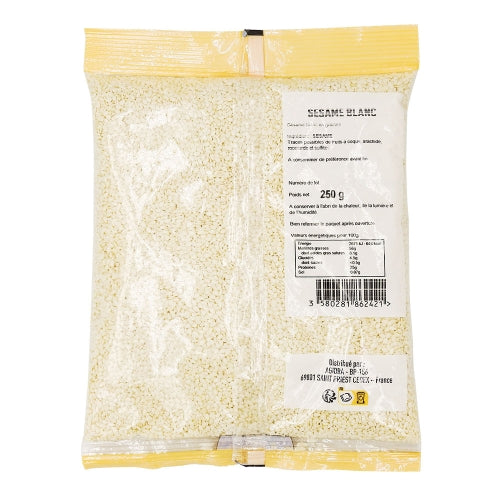 Graines de Sésame Blanches 250g - Bedros