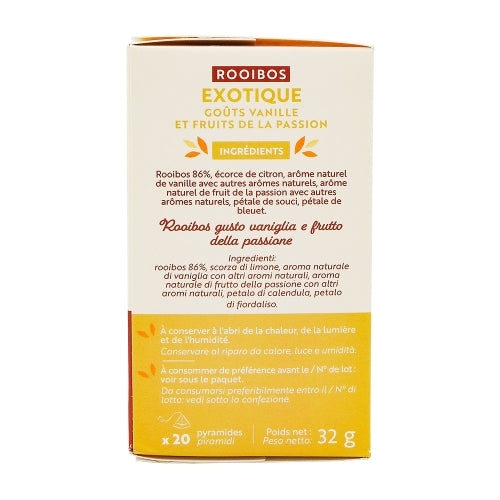 Infusion Rooibos Exotique 20 Sachets Pyramides - Renuté