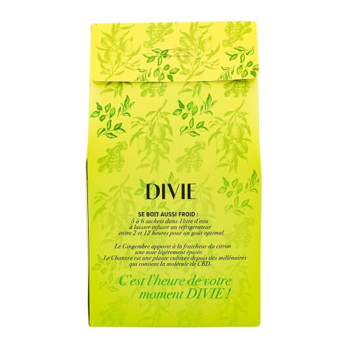 Infusion CBD Bio Citron Gingembre et Chanvre - DIVIE