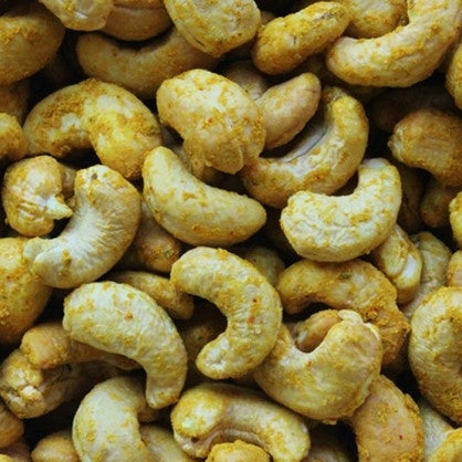 Noix de Cajou Aromatisées Curry, Paprika ou Crème d'Oignon