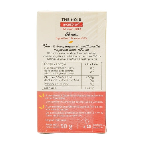 Thé Noir English Breakfast 25 sachets - Renuté