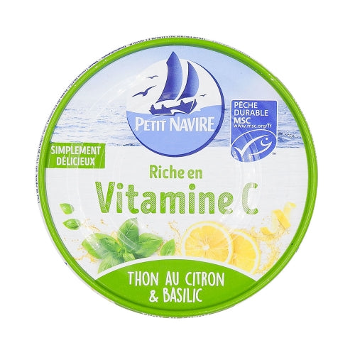Thon Entier Citron Basilic 120g Petit Navire