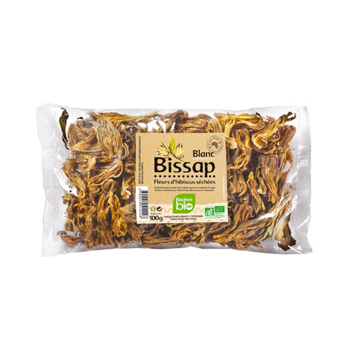 Bio Bissap Blanc 100g Fleurs d’hibiscus Blanches - Racines