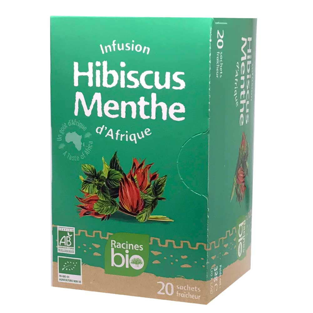 Infusion BIO - Hibiscus Bissap Rouge (20 sachets) —