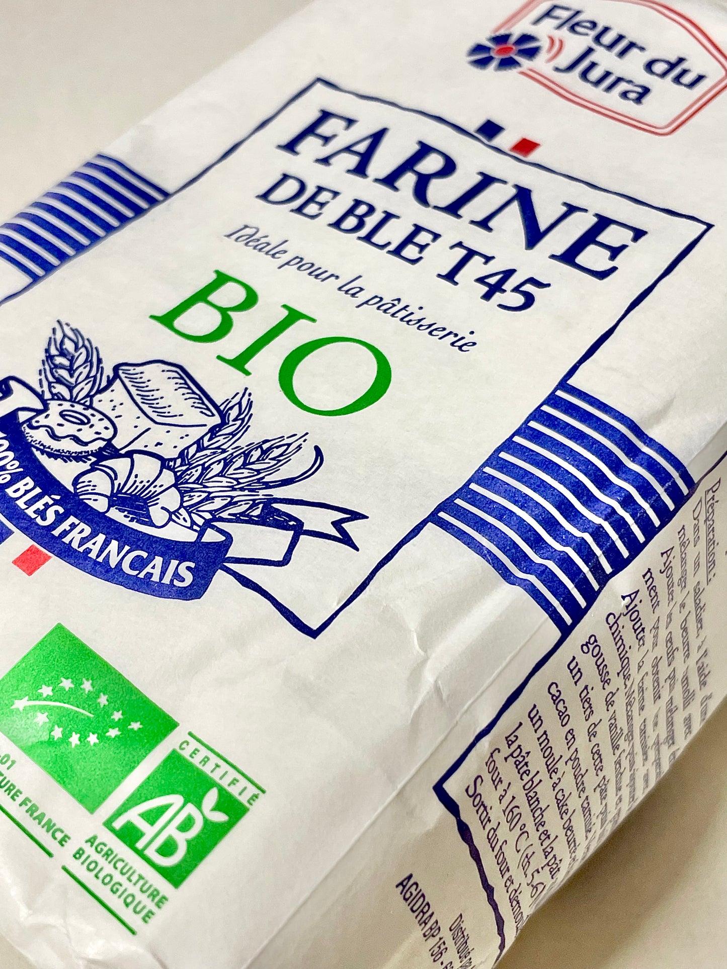 Farine T45 BIO 1kg Fleur du Jura - FRANCE COCORICCO
