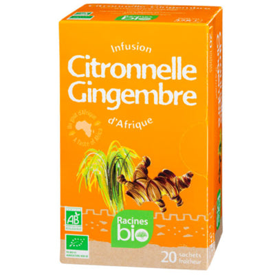 Infusion Bio d'Afrique Citronnelle Gingembre