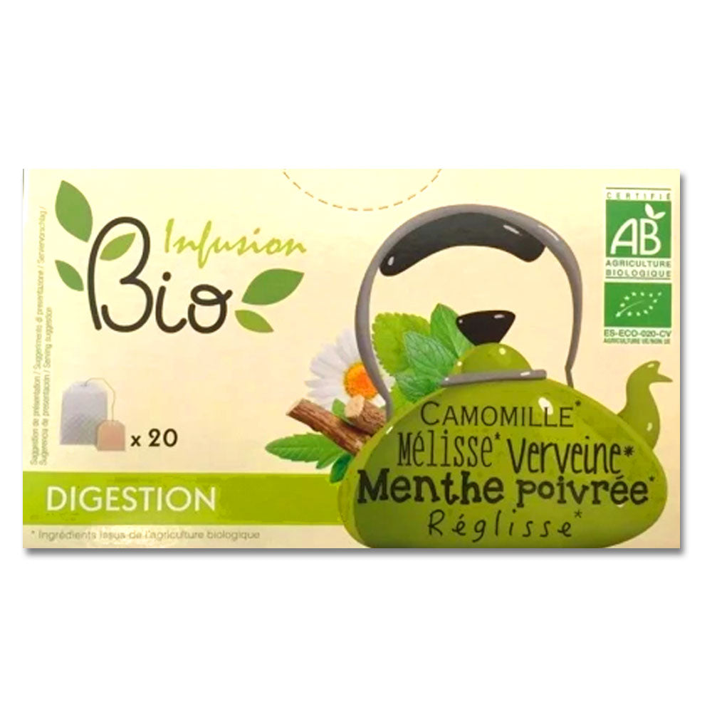 Infusion Bio Digestion - Camomille Bio - Verveine Bio