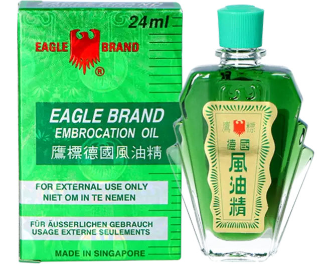 Eagle Brand - Huile médicinale 24 ml -Embrocation Oil - Huile menthol