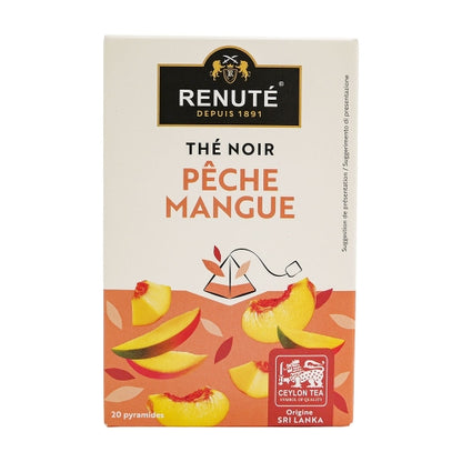 Thé Noir Pêche Mangue - 20 pyramides - RENUTE