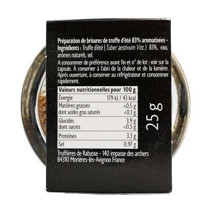 Brisures de Truffe d'été 83 % avec jus 25g - France cocorico