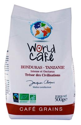 Café Bio en Grains Honduras-Tanzanie - 500g