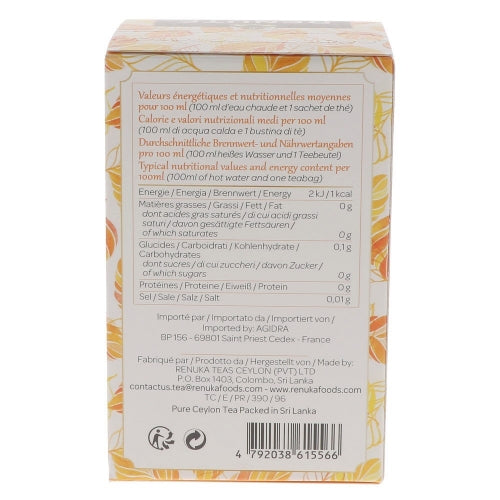Thé Noir à l'Orange - 20 sachets pyramides - Renuté