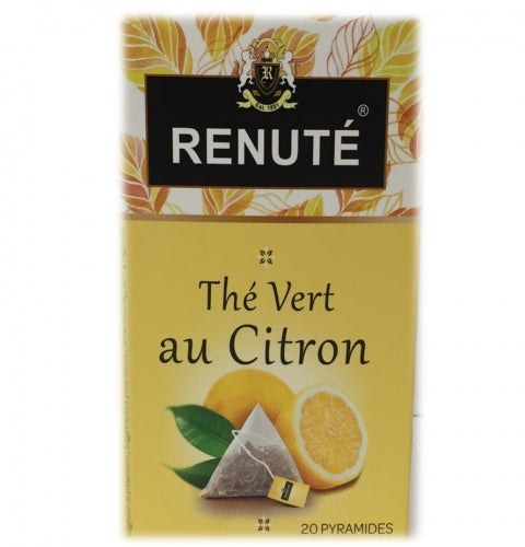 Thé Vert au Citron - 20 sachets pyramides - Renuté