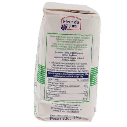 Farine T80 BIO 1kg Fleur du Jura - FRANCE COCORICCO