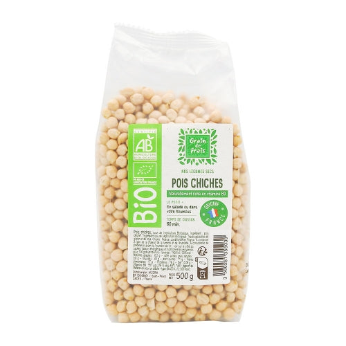 Pois Chiches  Bio 500 g - FRANCE COCORICO - Grain de Frais