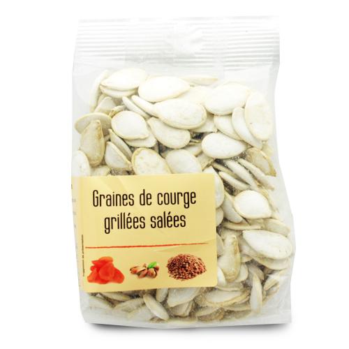 Graines De Courge Grillées Salées  - Sachet de 120g