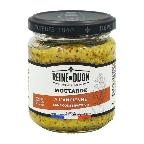 Moutarde de Dijon à l'Ancienne 190g - REINE DE DIJON
