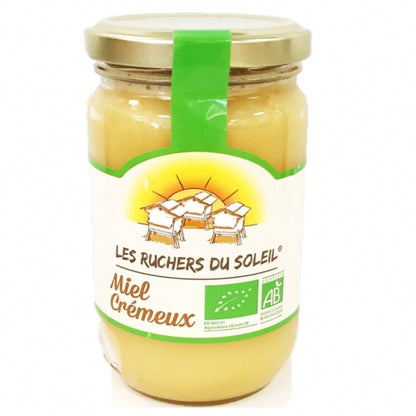 Miel Bio Liquide ou Crémeux 375g - Les Ruchers du Soleil