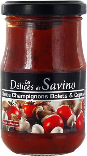 Sauce aux Champignons Bolets & Cèpes 190g - Savino