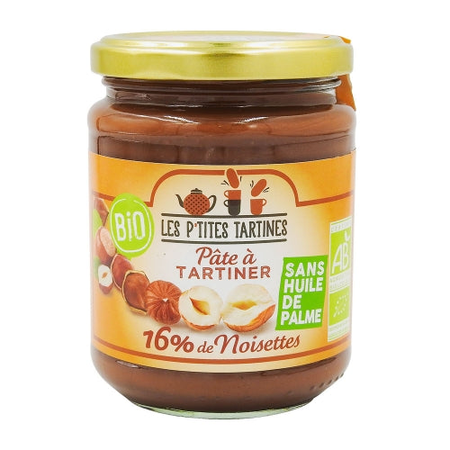 Pâte à tartiner Bio 16% de Noisettes sans huile de palme 350g