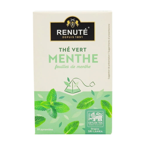 Thé Vert à la Menthe 20 pyramides - Renuté