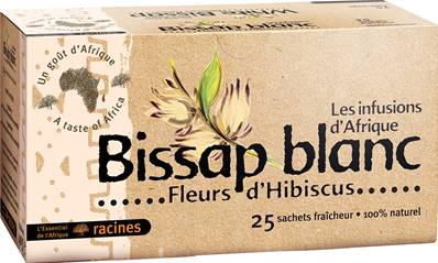 Bissap Blanc - Fleurs d’hibiscus Blanches 40g - Racines